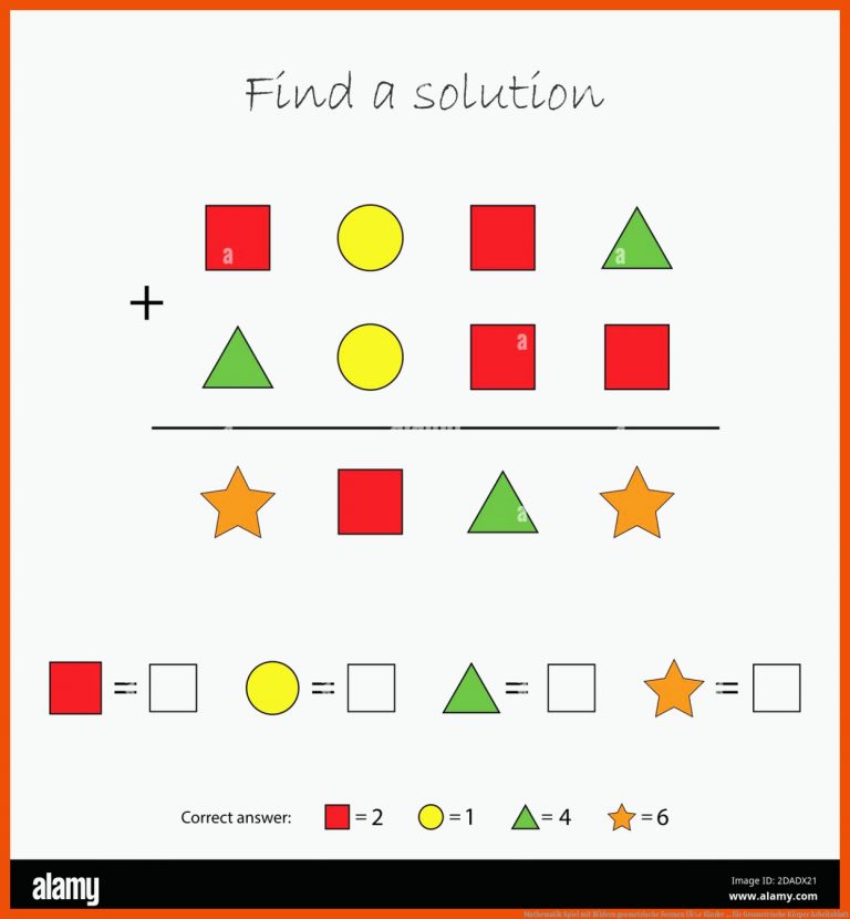 Mathematik Spiel mit Bildern geometrische Formen fÃ¼r Kinder ... für geometrische körper arbeitsblatt