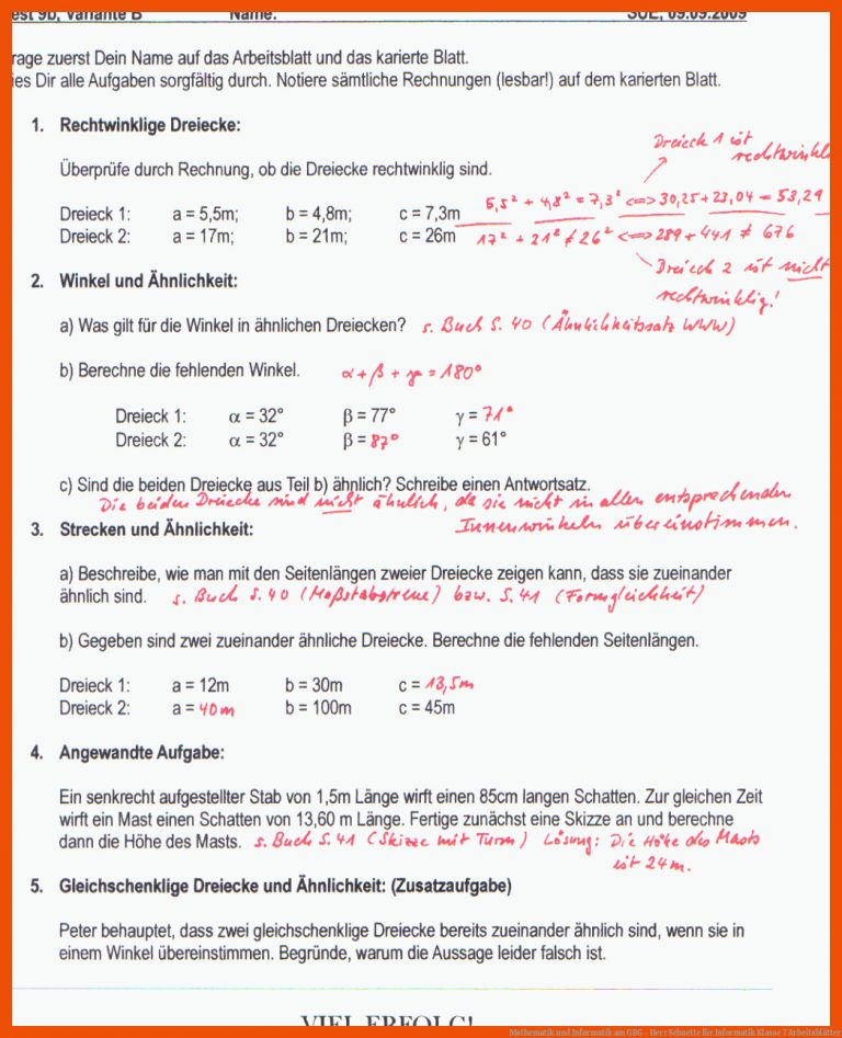 Mathematik und Informatik am GBG - Herr Schuette für informatik klasse 7 arbeitsblätter
