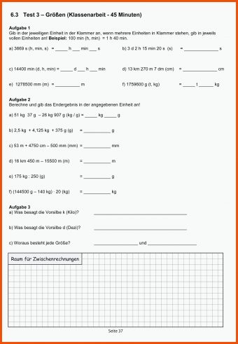 Rechnen Mit Größen Klasse 5 Arbeitsblätter