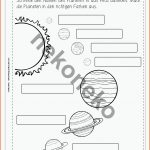 Mein Planeten - forscherheft Zwei Versionen Ab Kl. 3 Fuer Arbeitsblatt sonnensystem Klasse 5