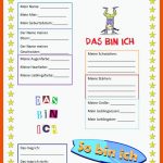 Mein Steckbrief - Deutsch Daf Arbeitsblatter Fuer Meine Stärken Arbeitsblatt