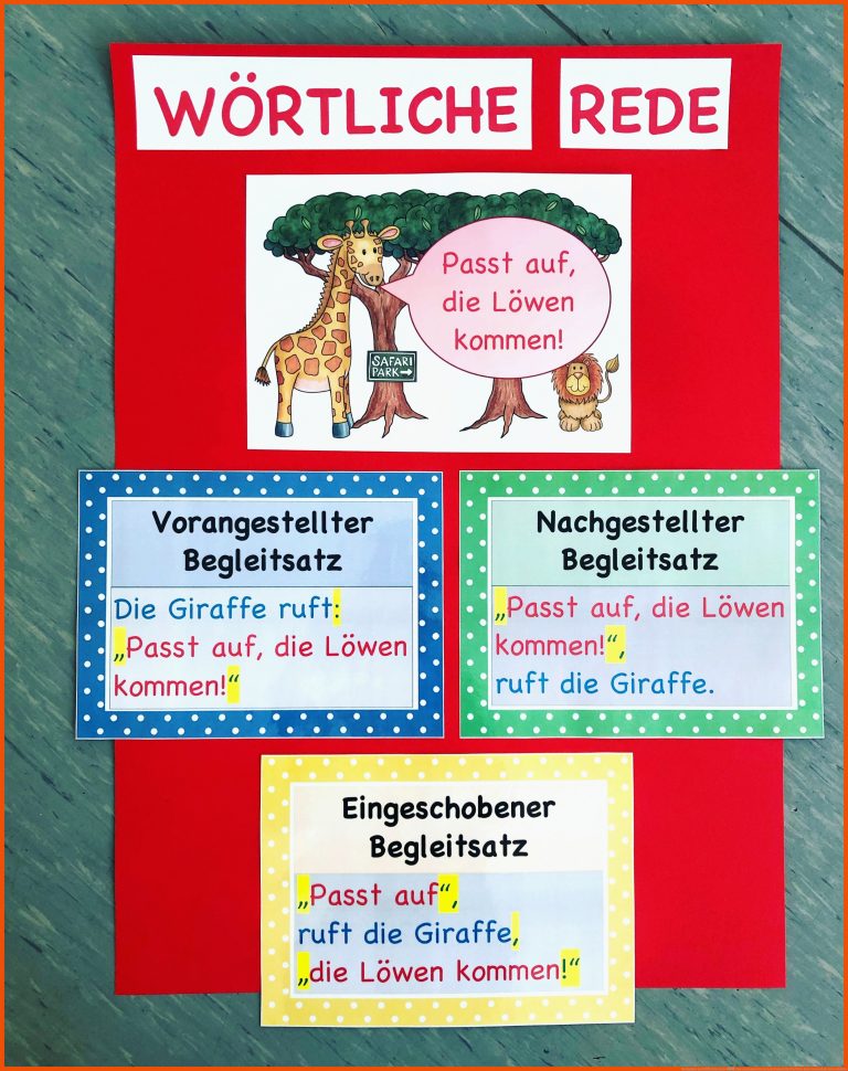 Merkplakte zur WÃ¶rtliche Rede â Unterrichtsmaterial im Fach Deutsch für wörtliche rede grundschule arbeitsblätter