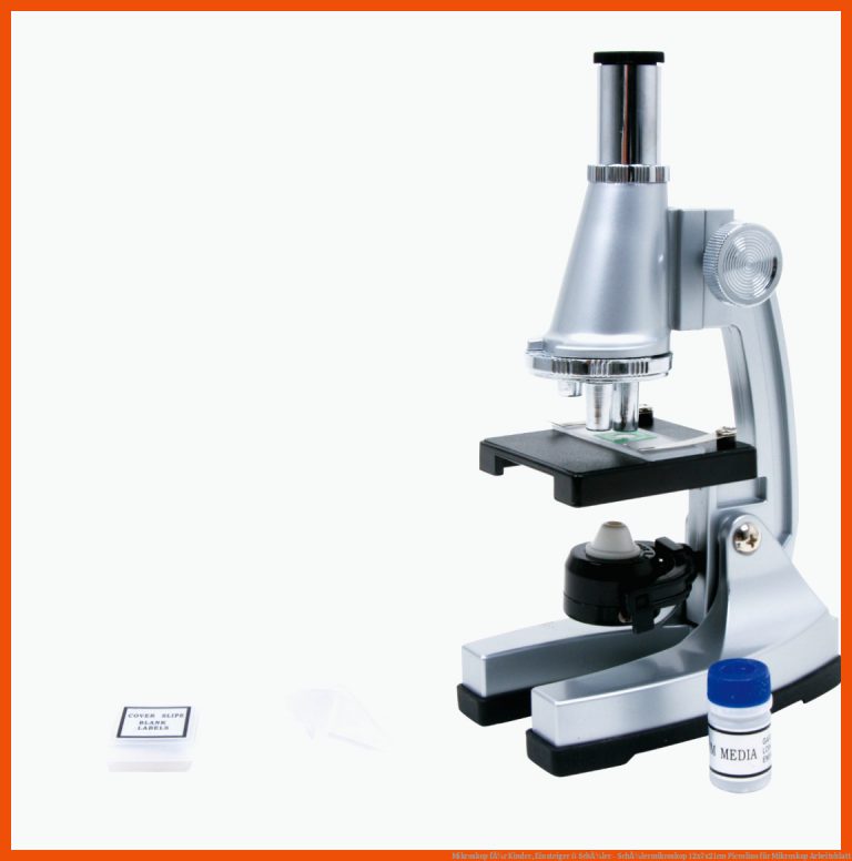 Mikroskop fÃ¼r Kinder, Einsteiger & SchÃ¼ler - SchÃ¼lermikroskop 12x7x21cm | Piccolino für mikroskop arbeitsblatt