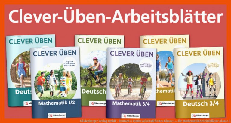 Mildenberger Verlag Gmbh - Deutsch & Mathe ArbeitsblÃ¤tter Klasse 1 ... Fuer Mathematik Arbeitsblätter Klasse 6