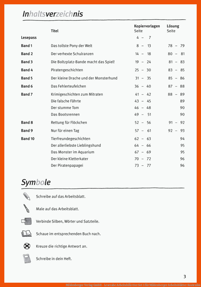 Mildenberger Verlag GmbH - Leserabe ArbeitsblÃ¤tter Set 1 für mildenberger arbeitsblätter kostenlos