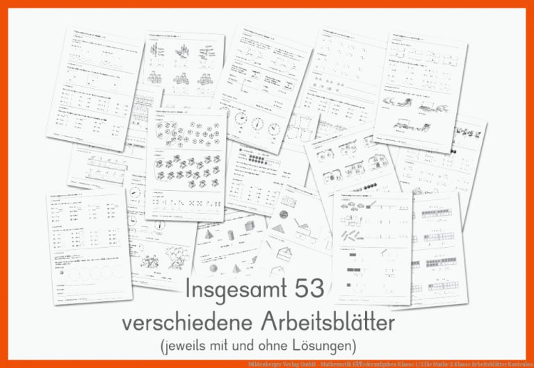 Mildenberger Verlag GmbH - Mathematik FÃ¶rderaufgaben Klasse 1/2 für mathe 2 klasse arbeitsblätter kostenlos