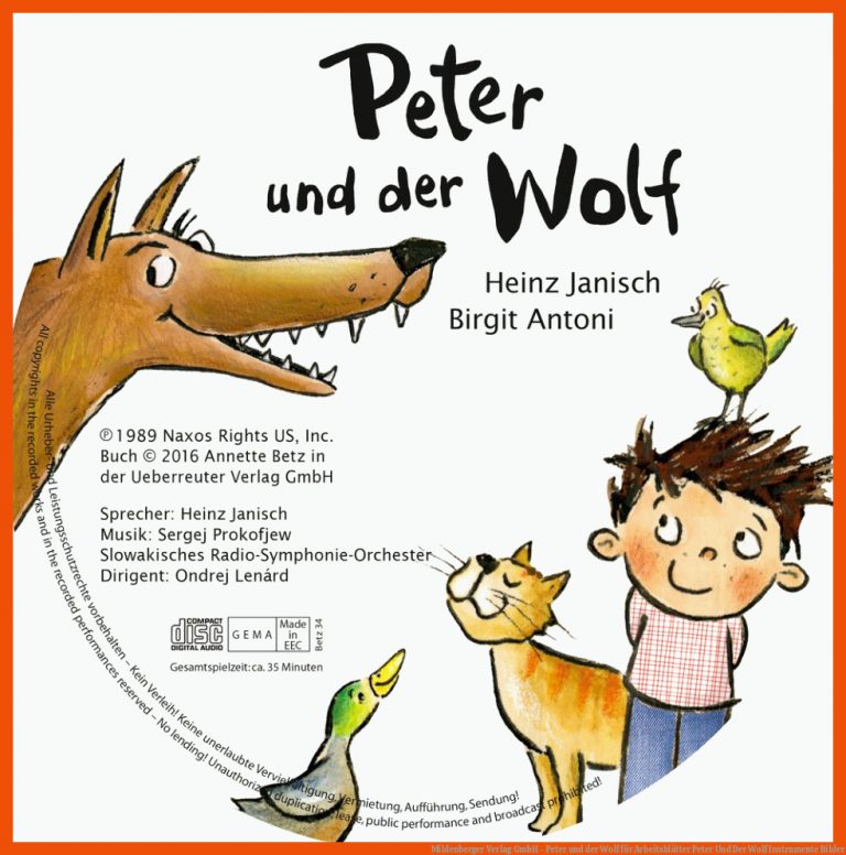 Mildenberger Verlag GmbH - Peter und der Wolf für arbeitsblätter peter und der wolf instrumente bilder