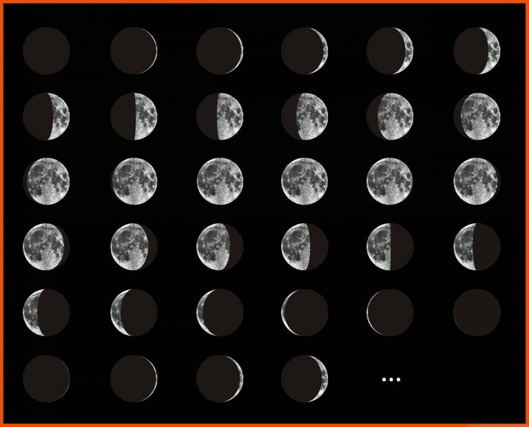 Mond - Der Astronomiekoffer für mondphasen arbeitsblatt