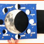Mondphasen Modell Basteln Mit Kindern Inklusive Arbeitsblatt Fuer Mondphasen Arbeitsblatt