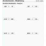 Multiplikation Division Klasse 5: Aufgaben Multiplikation   Division Fuer Schriftliche Multiplikation Arbeitsblätter 5 Klasse