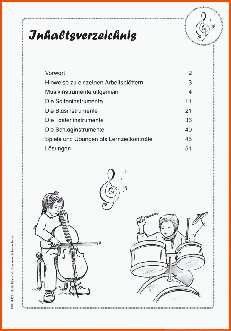 Musikinstrumente kennenlernen: 3.-5. Klasse : Martin Peters ... für tasteninstrumente arbeitsblatt