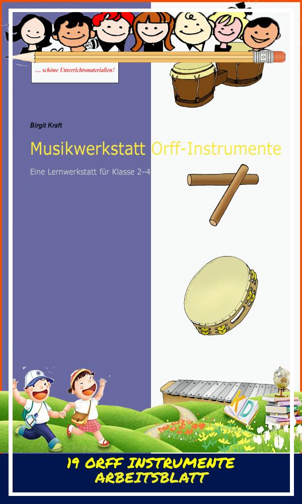 19 orff Instrumente Arbeitsblatt