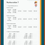 Nachbarzahlen Im Zahlenraum 1 000 000 Fuer Mathe 2.klasse Vorgänger Nachfolger Arbeitsblätter