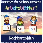Nachbarzahlen Und Nachbarzehner Leicht ErklÃ¤rt. â Kreativ Lernen Fuer Nachbarzahlen 4. Klasse Arbeitsblatt