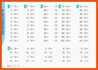 Einmaleins Klasse 2 Arbeitsblätter