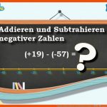 Negative Zahlen Addieren Und Subtrahieren Klasse 5 â Ãbung 2 Fuer Addition Und Subtraktion Negativer Zahlen Arbeitsblatt