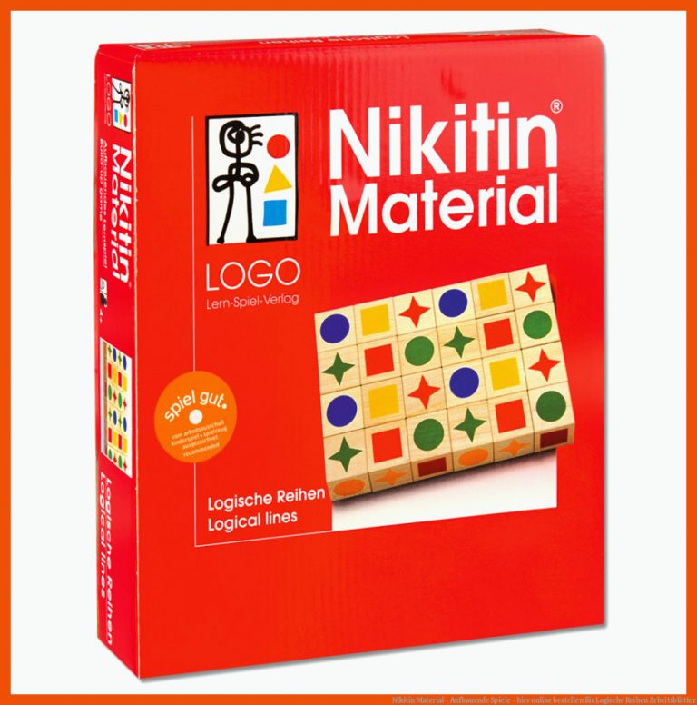 Nikitin Material - Aufbauende Spiele - hier online bestellen für logische reihen arbeitsblätter