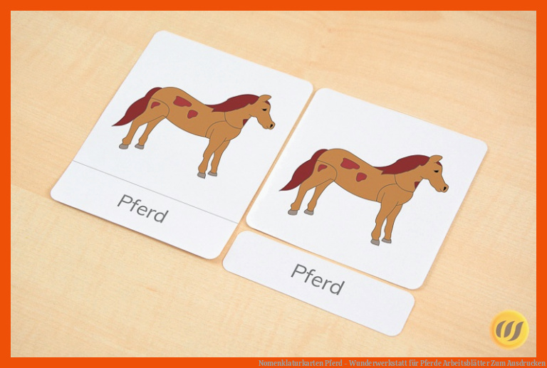 Nomenklaturkarten Pferd - Wunderwerkstatt für pferde arbeitsblätter zum ausdrucken