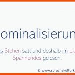 Nominalisierung (substantivierung) - Beispiele Und SignalwÃ¶rter Fuer Nominalisierte Verben Arbeitsblätter