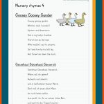 Nursery Rhymes / Englische Kinderreime Fuer Sally Englisch Klasse 4 Arbeitsblätter