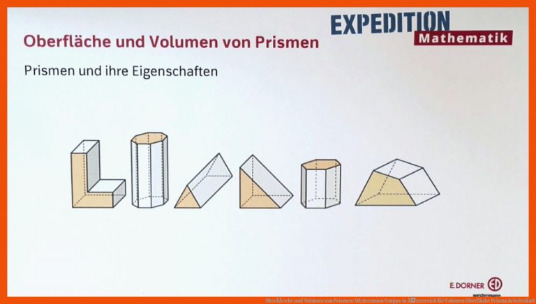 OberflÃ¤che und Volumen von Prismen: Westermann Gruppe in Ãsterreich für volumen oberfläche prisma arbeitsblatt