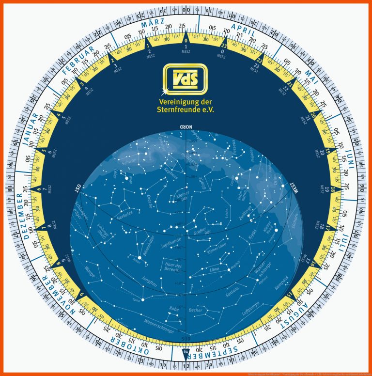 Orientierung am Nachthimmel - Vereinigung der Sternfreunde e.V. für orientierung am sternenhimmel arbeitsblatt