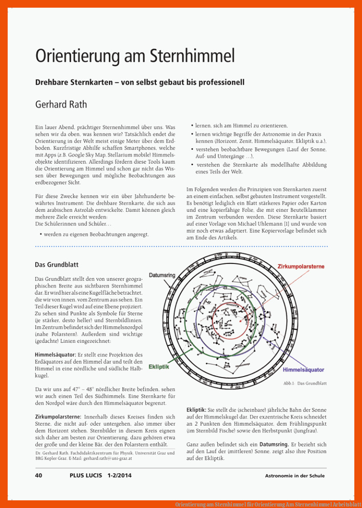 Orientierung am Sternhimmel für orientierung am sternenhimmel arbeitsblatt