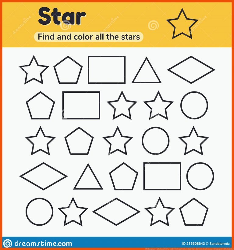 PÃ¤dagogisches Arbeitsblatt FÃ¼r Kinder Kindergarten Vorschule Und ... für geometrische formen kindergarten arbeitsblätter