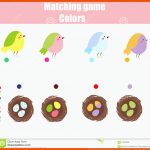 PÃ¤dagogisches Kinderspiel Match Durch Farbe Entdeckungspaare VÃ¶gel ... Fuer Vögel Und Ihre Nester Arbeitsblatt