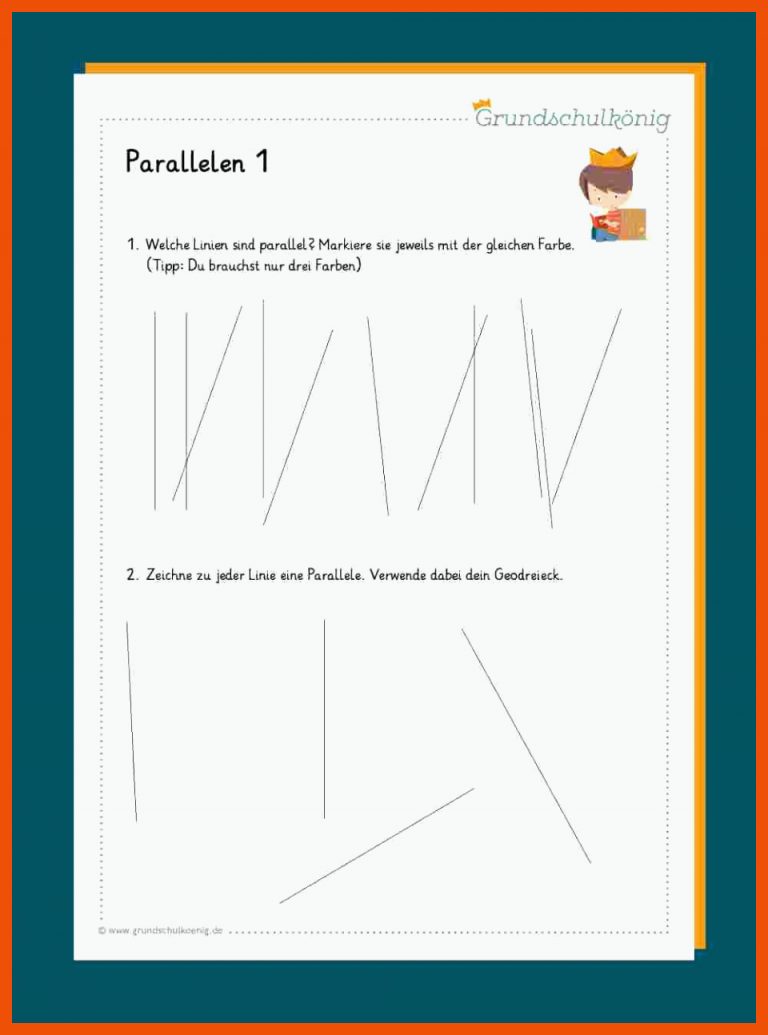 Parallelen für parallele und senkrechte geraden arbeitsblätter mit lösungen