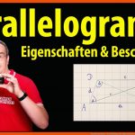 Parallelogramm - Beschriftung Und Eigenschaften Lehrerschmidt Fuer Parallelogramm Zeichnen Arbeitsblatt