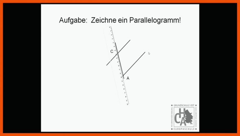Parallelogramm mit Geodreieck zeichnen für parallelogramm zeichnen arbeitsblatt