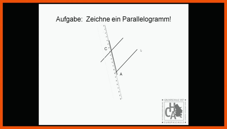 Parallelogramm Mit Geodreieck Zeichnen Fuer Parallelogramm Zeichnen Arbeitsblatt