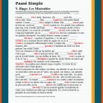 PassÃ© Simple Fuer Passe Compose Arbeitsblätter
