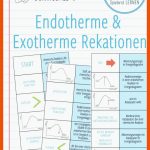 Pin Auf Chemie Sekundarstufe Unterrichtsmaterialien Fuer Exotherme Und Endotherme Chemische Reaktion Arbeitsblatt
