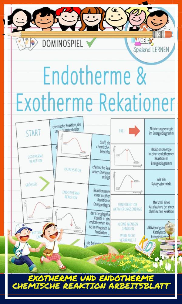 Exotherme Und Endotherme Chemische Reaktion Arbeitsblatt