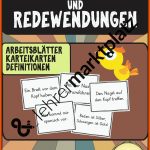 Pin Auf Daz / Daf Grundschule Unterrichtsmaterialien Fuer Sprichwörter Und Redewendungen Arbeitsblätter