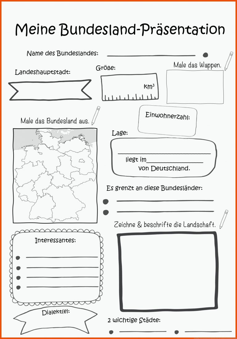 Pin Auf Daz / Daf Grundschule Unterrichtsmaterialien Fuer Steckbrief Deutschland Arbeitsblatt