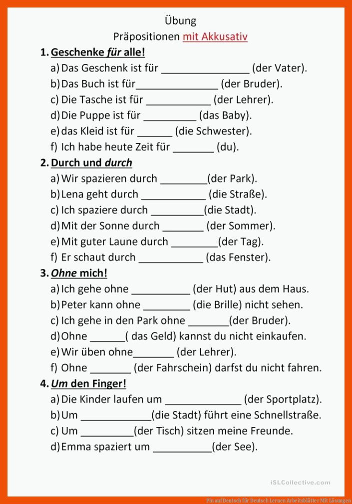 Pin auf Deutsch für deutsch lernen arbeitsblätter mit lösungen