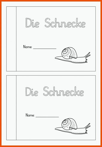 25 Arbeitsblatt Schnecke Kindergarten