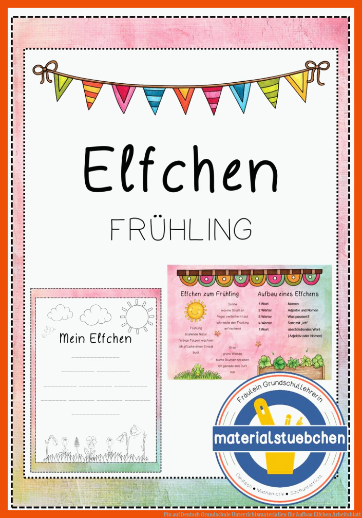 Pin auf Deutsch Grundschule Unterrichtsmaterialien für aufbau elfchen arbeitsblatt