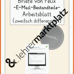 Pin Auf Deutsch Grundschule Unterrichtsmaterialien Fuer E Mail Schreiben Arbeitsblatt