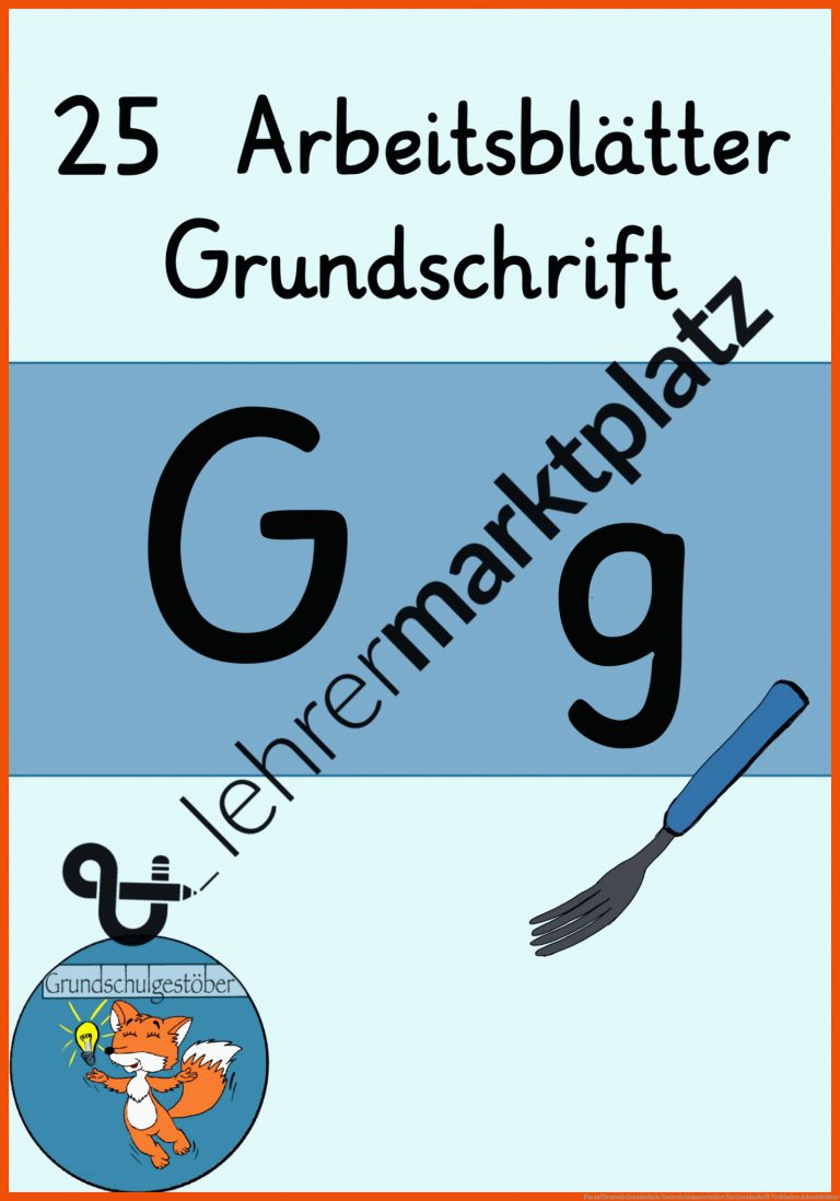 Pin auf Deutsch Grundschule Unterrichtsmaterialien für grundschrift verbinden arbeitsblätter