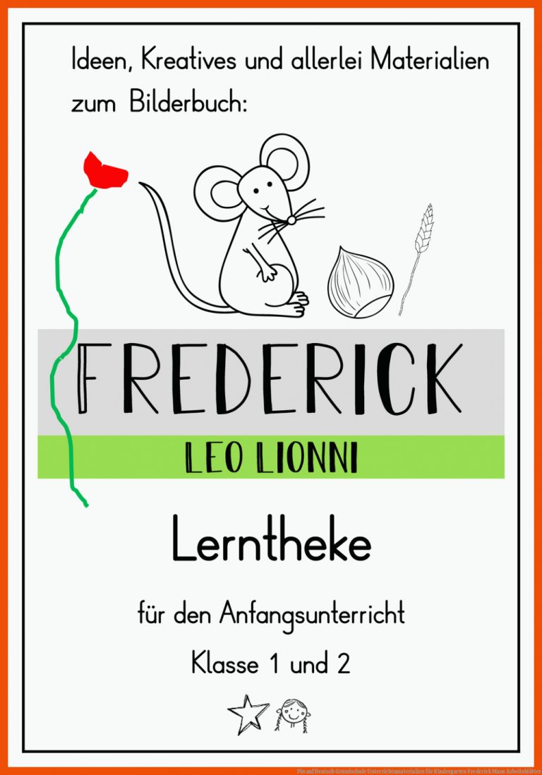Pin auf Deutsch Grundschule Unterrichtsmaterialien für kindergarten frederick maus arbeitsblätter