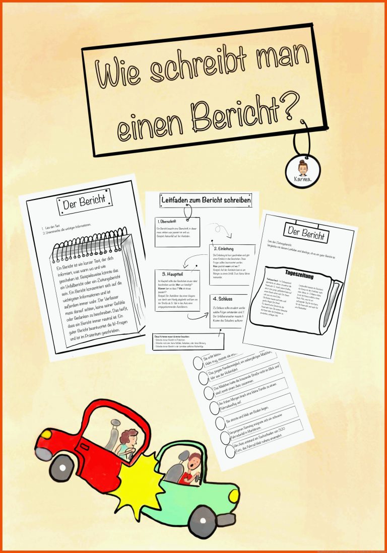 Pin auf Deutsch Grundschule Unterrichtsmaterialien für unfallbericht 4 klasse arbeitsblätter