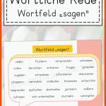 Pin Auf Deutsch Grundschule Unterrichtsmaterialien Fuer Wortfeld Sprechen Arbeitsblatt