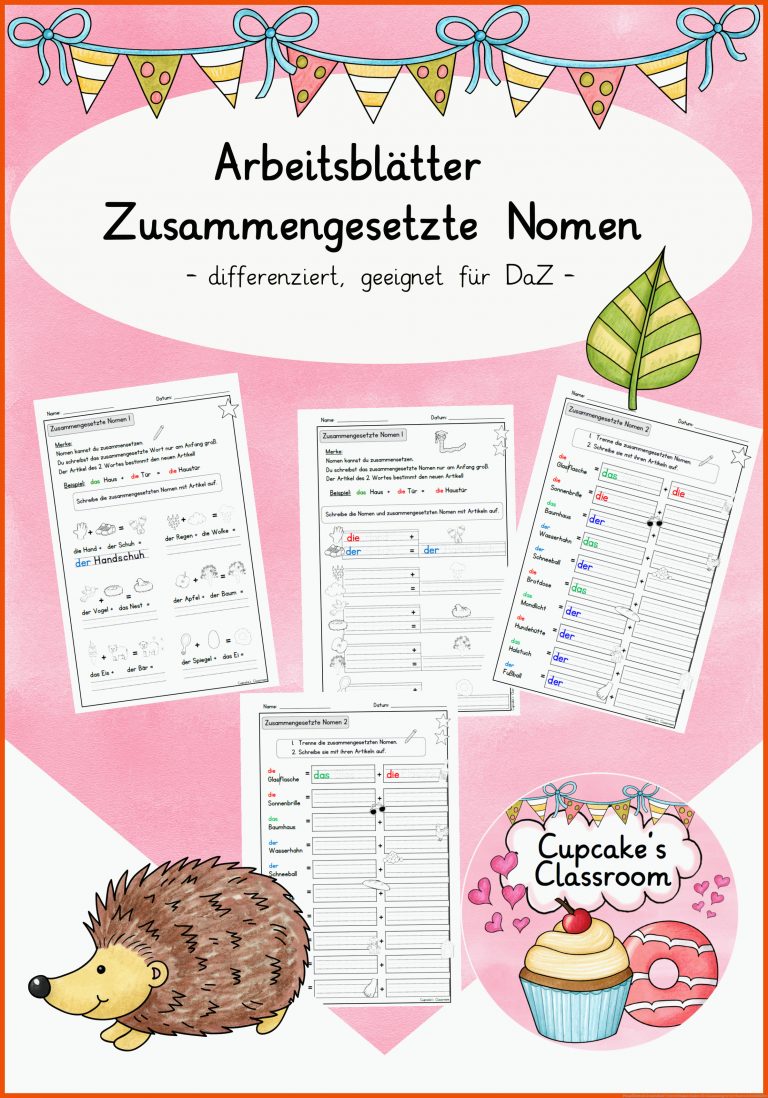 Pin auf Deutsch Grundschule Unterrichtsmaterialien für zusammengesetzte nomen arbeitsblätter