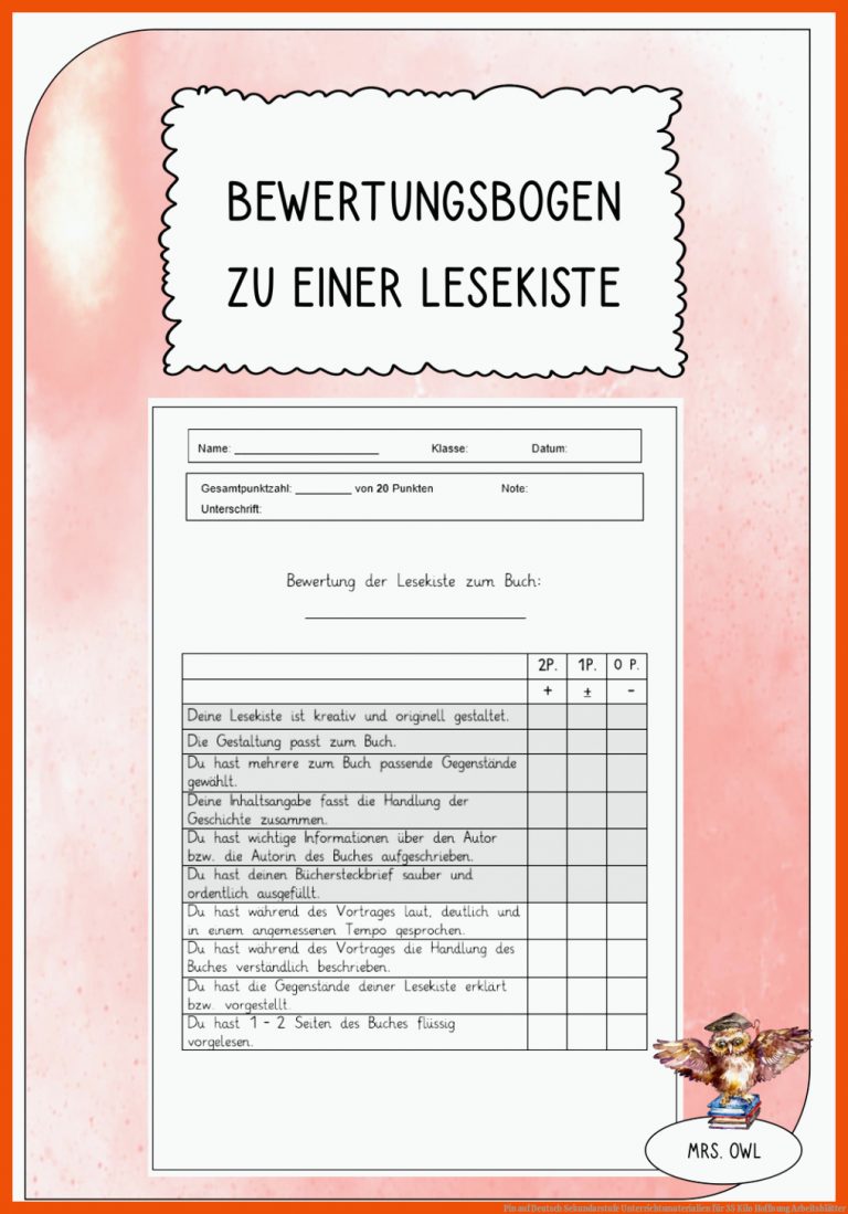 Pin auf Deutsch Sekundarstufe Unterrichtsmaterialien für 35 kilo hoffnung arbeitsblätter