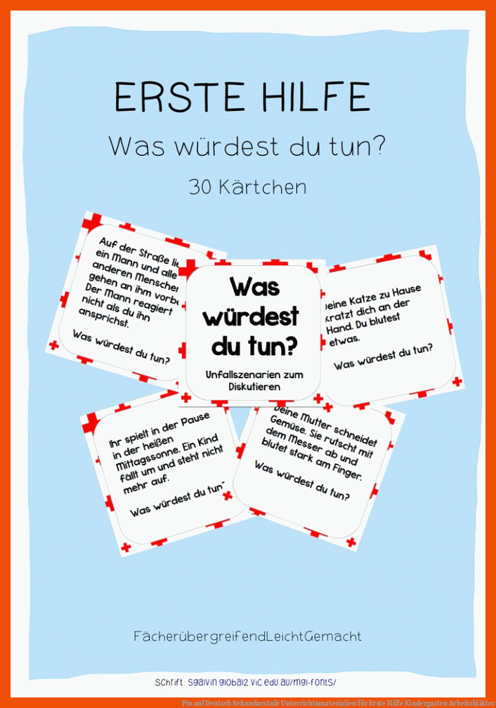 Pin auf Deutsch Sekundarstufe Unterrichtsmaterialien für erste hilfe kindergarten arbeitsblätter