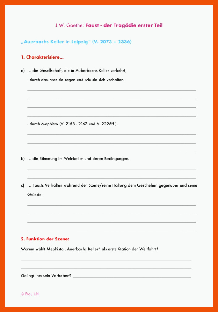 Pin auf Deutsch Sekundarstufe Unterrichtsmaterialien für faust arbeitsblätter lösungen